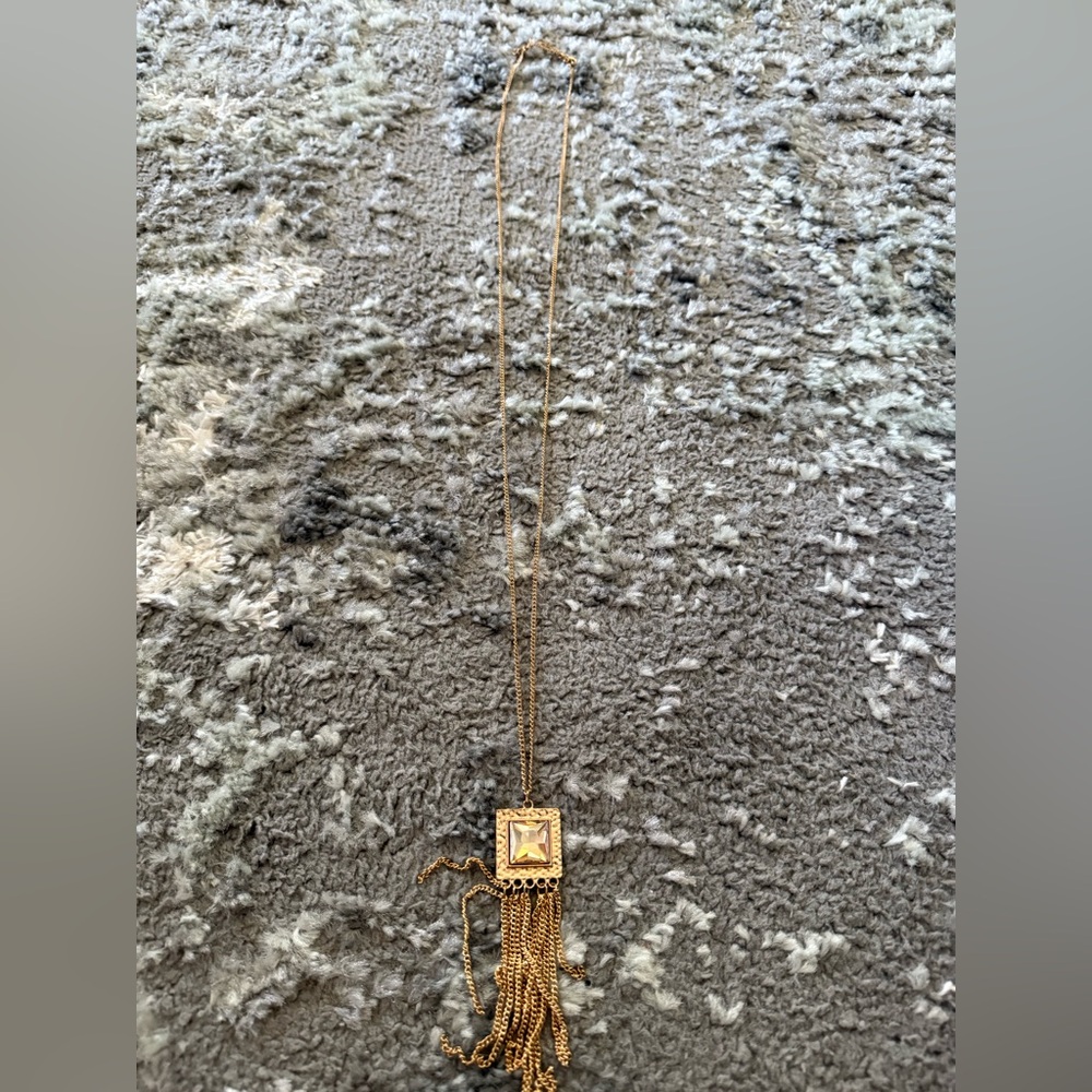 Gold gem necklaces